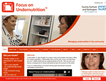 Tablet Screenshot of focusonundernutrition.co.uk